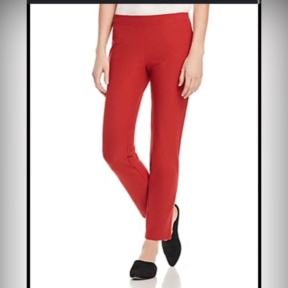 Eileen Fisher Stretch Crepe Slim Ankle Pants (Petite) in color Serrano